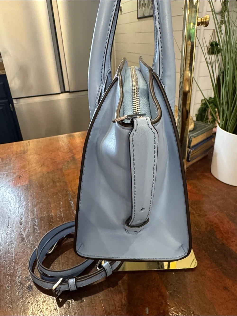 Michael Kors Avril Small Woven Satchel